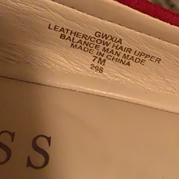 Guess Red and Leopard Print Flats - Picture 9 of 9